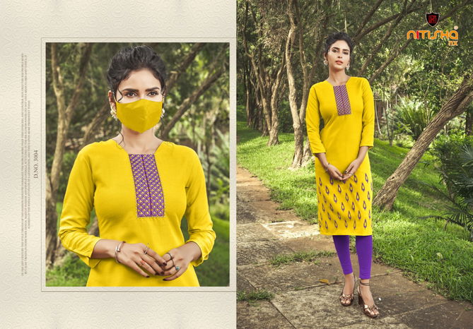 Nitisha Chingari 3 Heavy Soft Cotton Designer Kurti Collection at Wholesale Price